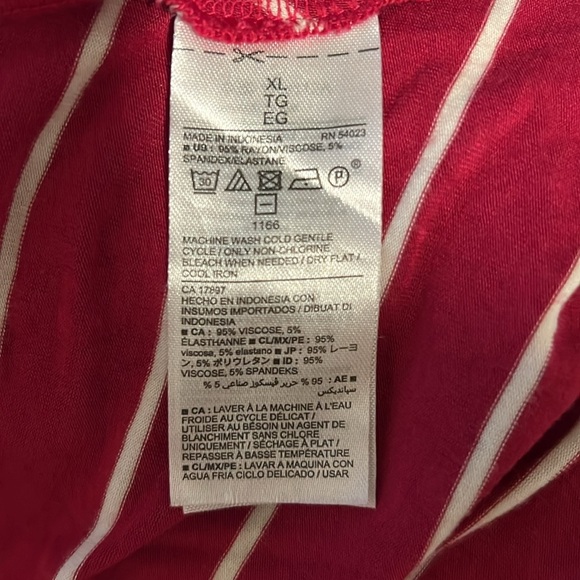 Old Navy Long Sleeve Knee Length Striped Fit & Flare Dress F4 - Picture 4 of 4